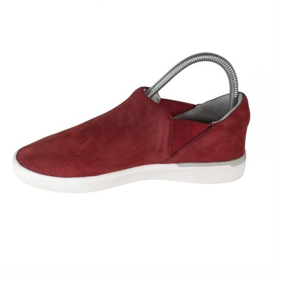Kizik Paris Suede Slip-on Casual Everyday Handsfree Sneakers 'Maroon' Women's 6 - Picture 6 of 11